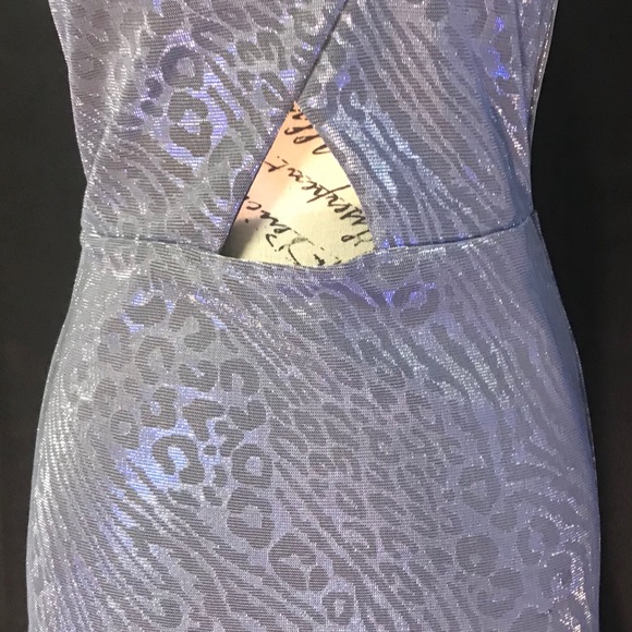 Topshop Metallic Sparkly Leopard Purple Dress 6 - Picture 7 of 7